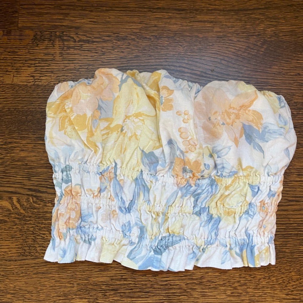 Abercrombie Strapless Floral Top